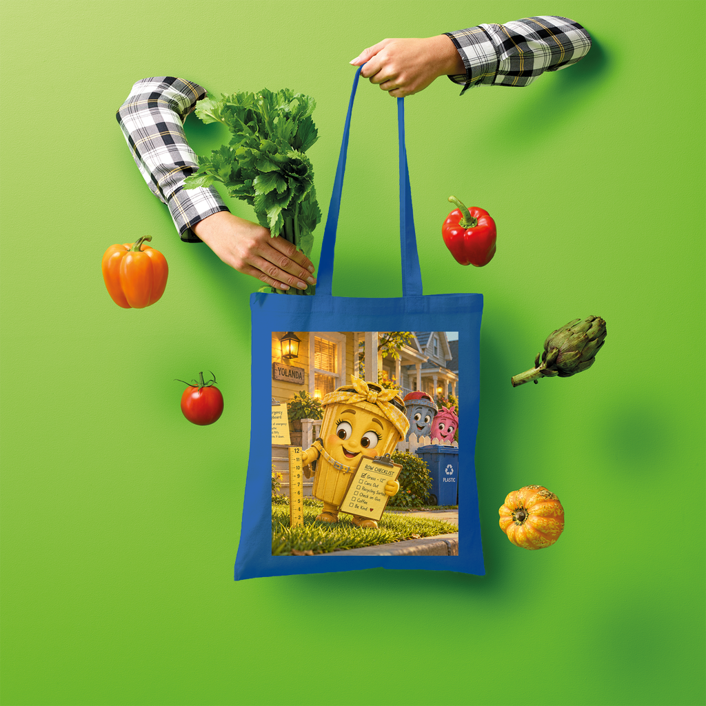 Trash Can Row Shopper Tote Bag