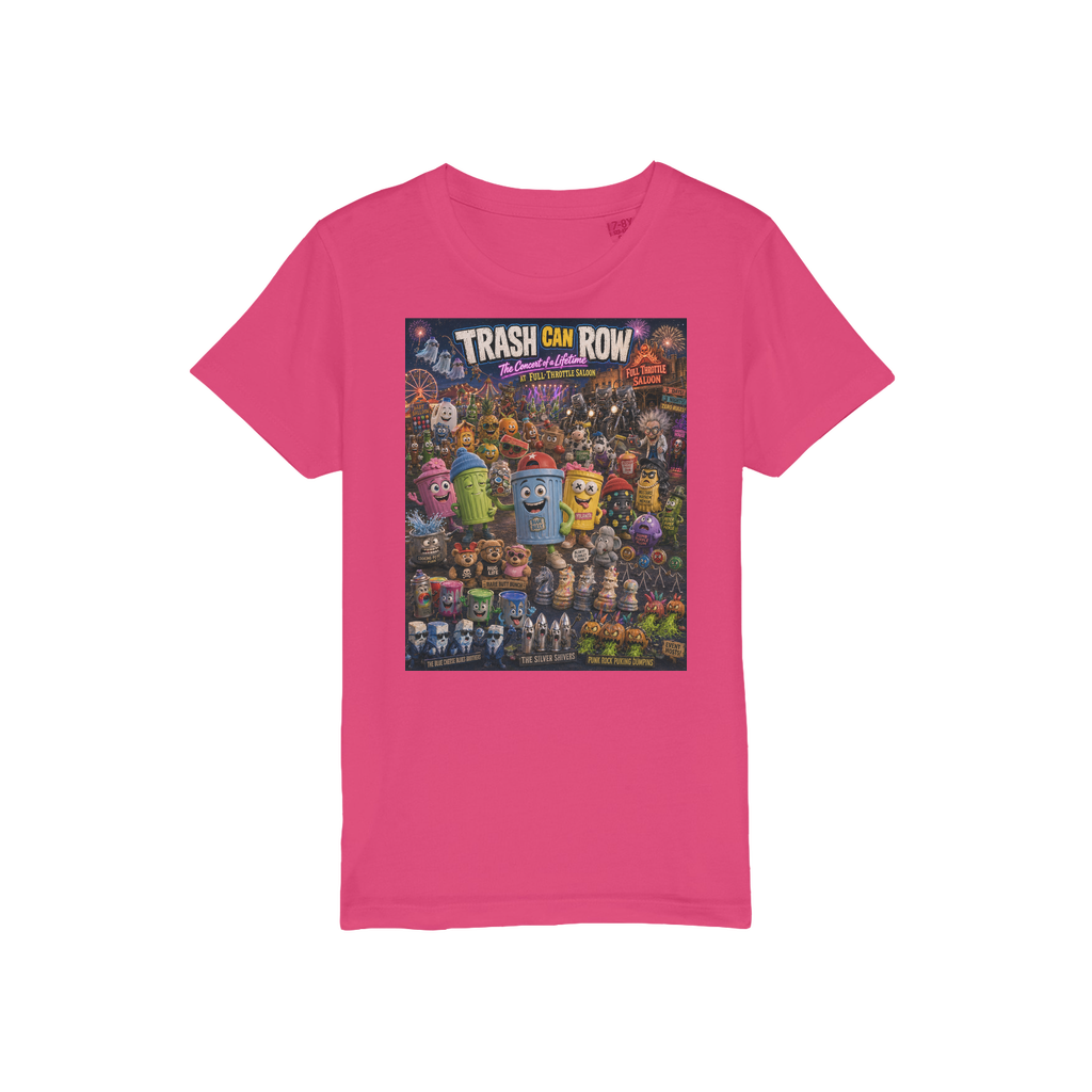 Trash Can Row CONCERT FOR A LIFETIME Organic Jersey Kids T-Shirt