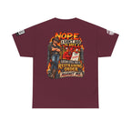 Satan Still Has a Restraining Order Against Me Back Graphic Tee
