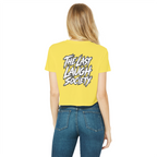 The Last Laugh Society Classic Women's Cropped Raw Edge T-Shirt