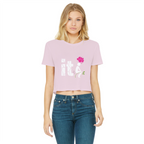 SARCASM 105 Classic Women's Cropped Raw Edge T-Shirt