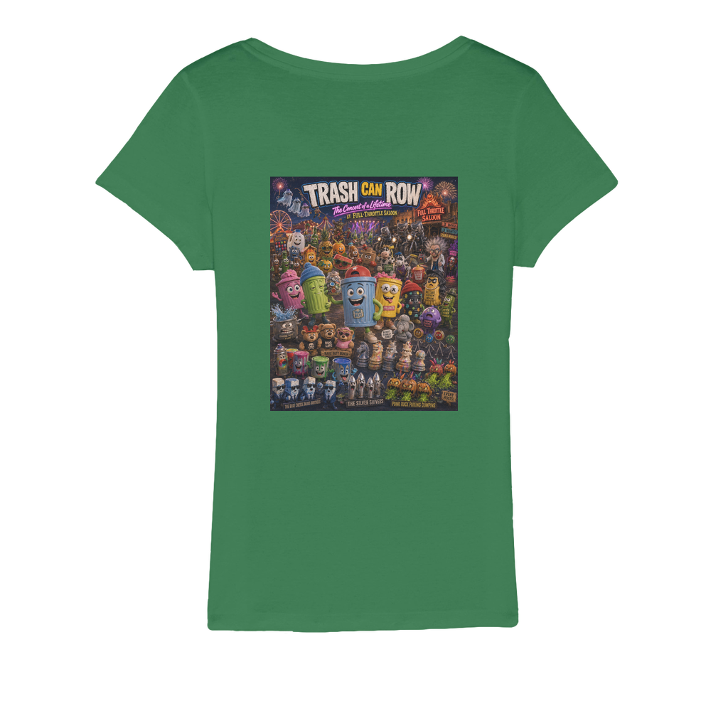 Trash Can Row CONCERT FOR A LIFETIME Organic Jersey Women's T-Shirt