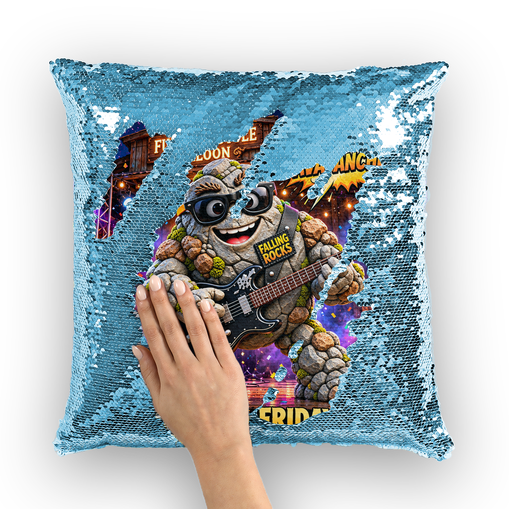 Falling Rocks COllection Sequin Cushion Cover