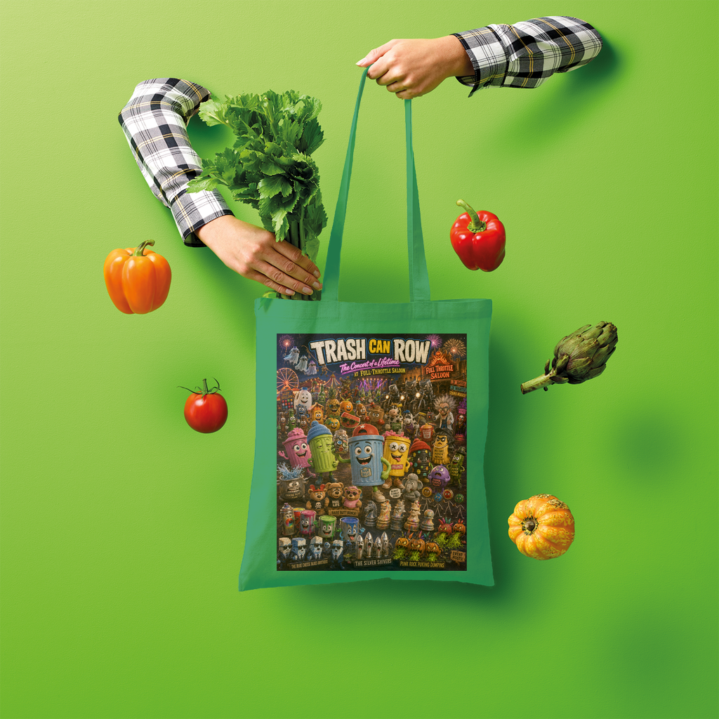 Trash Can Row CONCERT FOR A LIFETIME Shopper Tote Bag