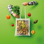 Trash Can Row Shopper Tote Bag