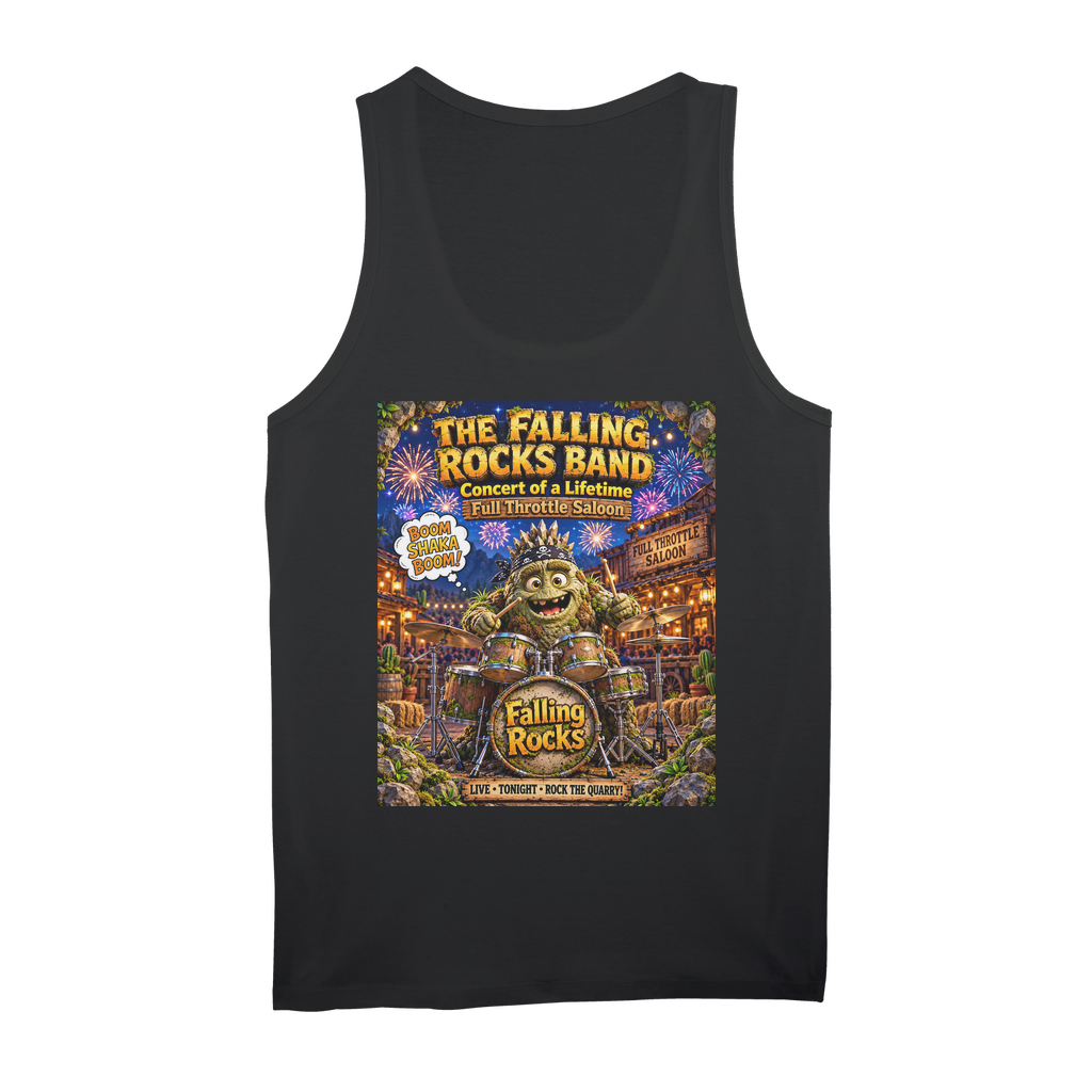 Falling Rocks COllection Organic Jersey Womens Tank Top