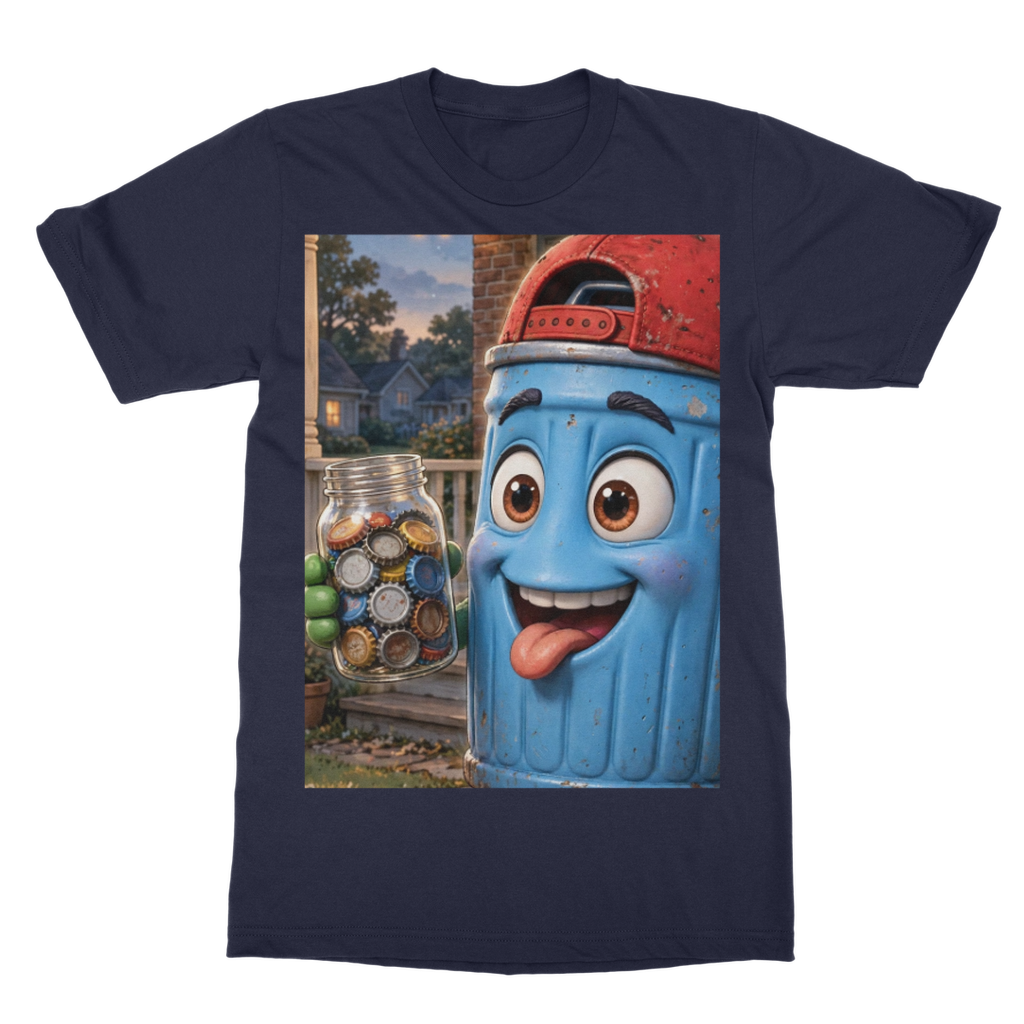 Trash Can Row T-Shirt Dress