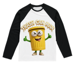 TRASH CAN MAN Sublimation Baseball Long Sleeve T-Shirt