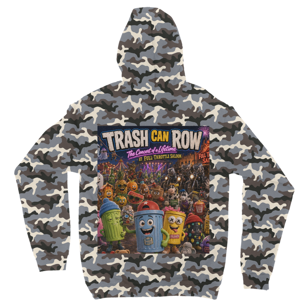 Trash Can Row: Concert for a Lifetime – Camouflage Adult Hoodie