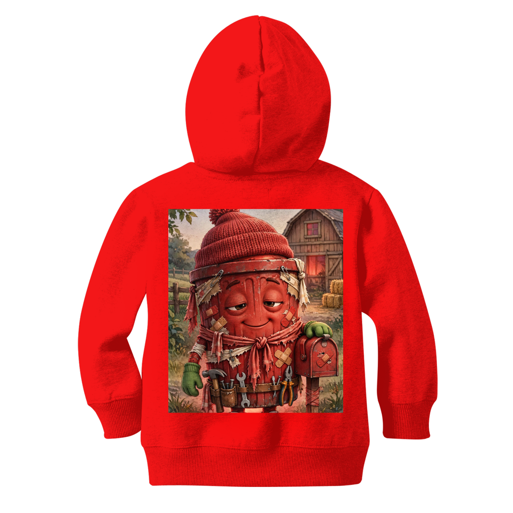 Trash Can Row Classic Kids Zip Hoodie