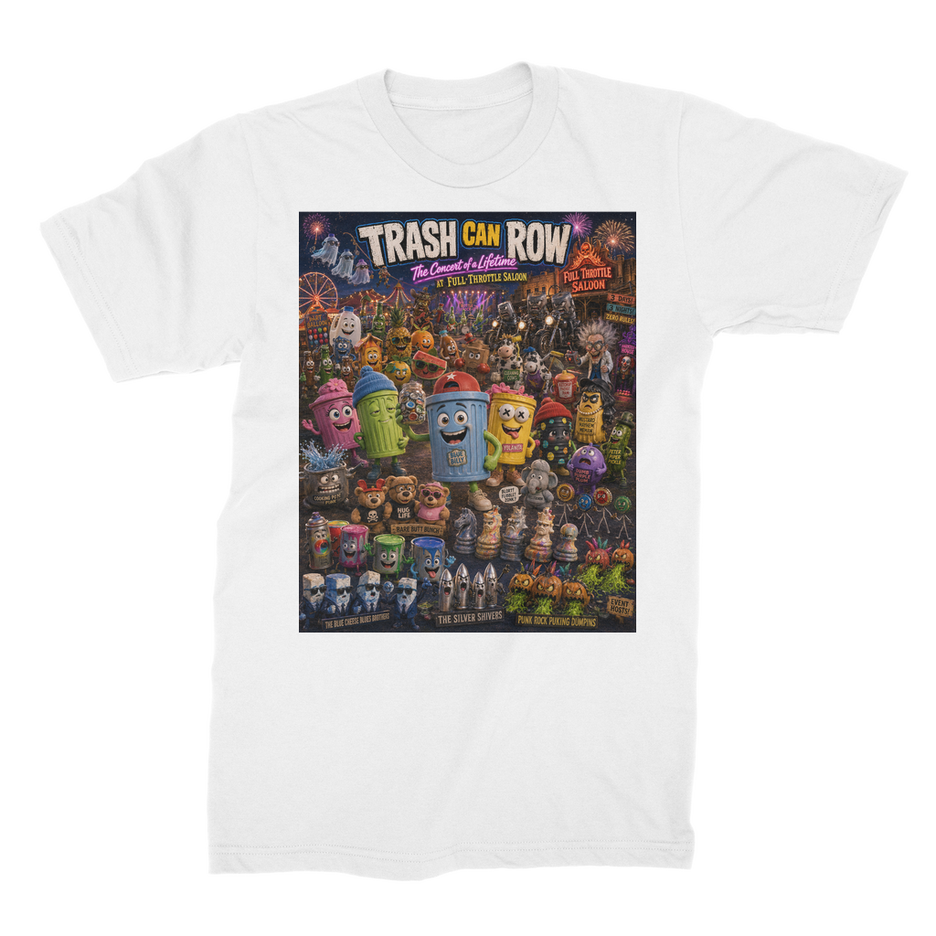 Trash Can Row: Concert for a Lifetime – Unisex Heavy Cotton T-Shirt