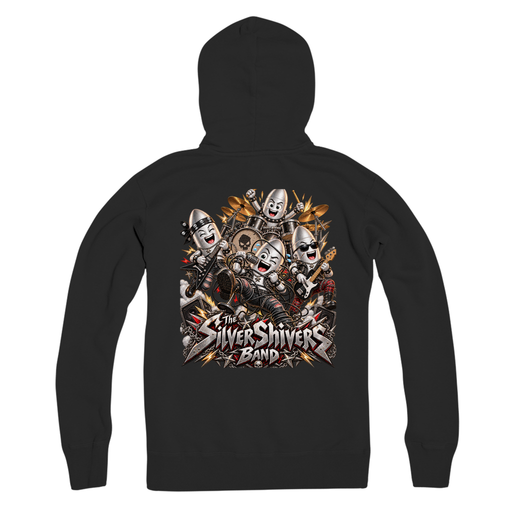 The Silver Shivers Band Premium Adult Zip Hoodie