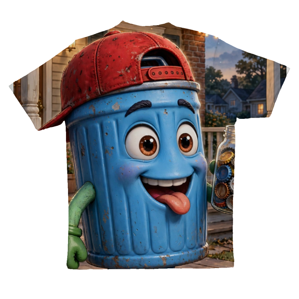 Trash Can Row – Sublimation Performance Adult T-Shirt