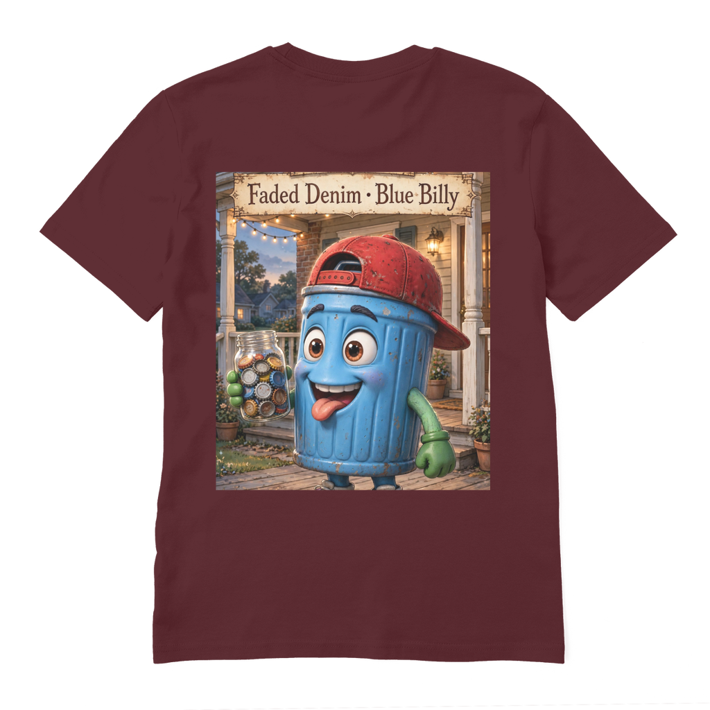 Trash Can Row Premium Organic Adult T-Shirt