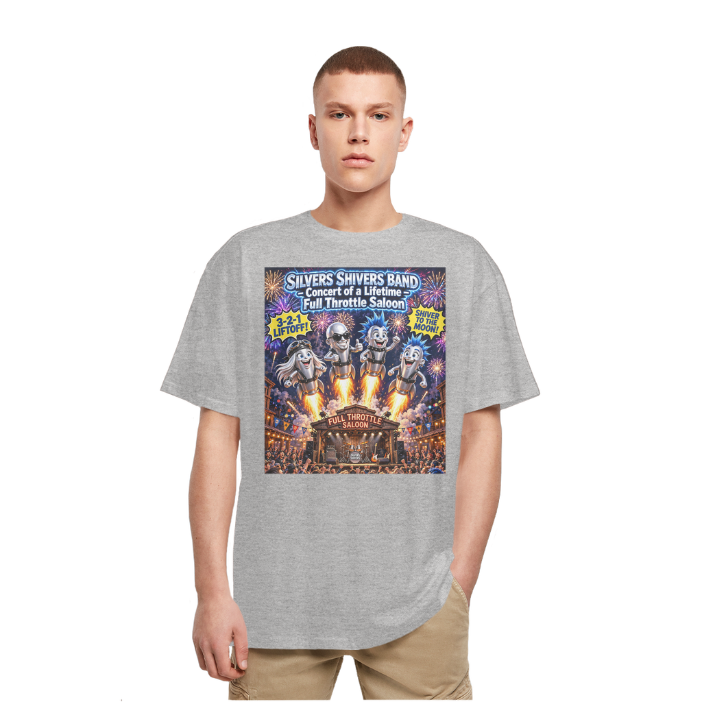The Silver Shivers Band Heavy Oversized T-Shirt