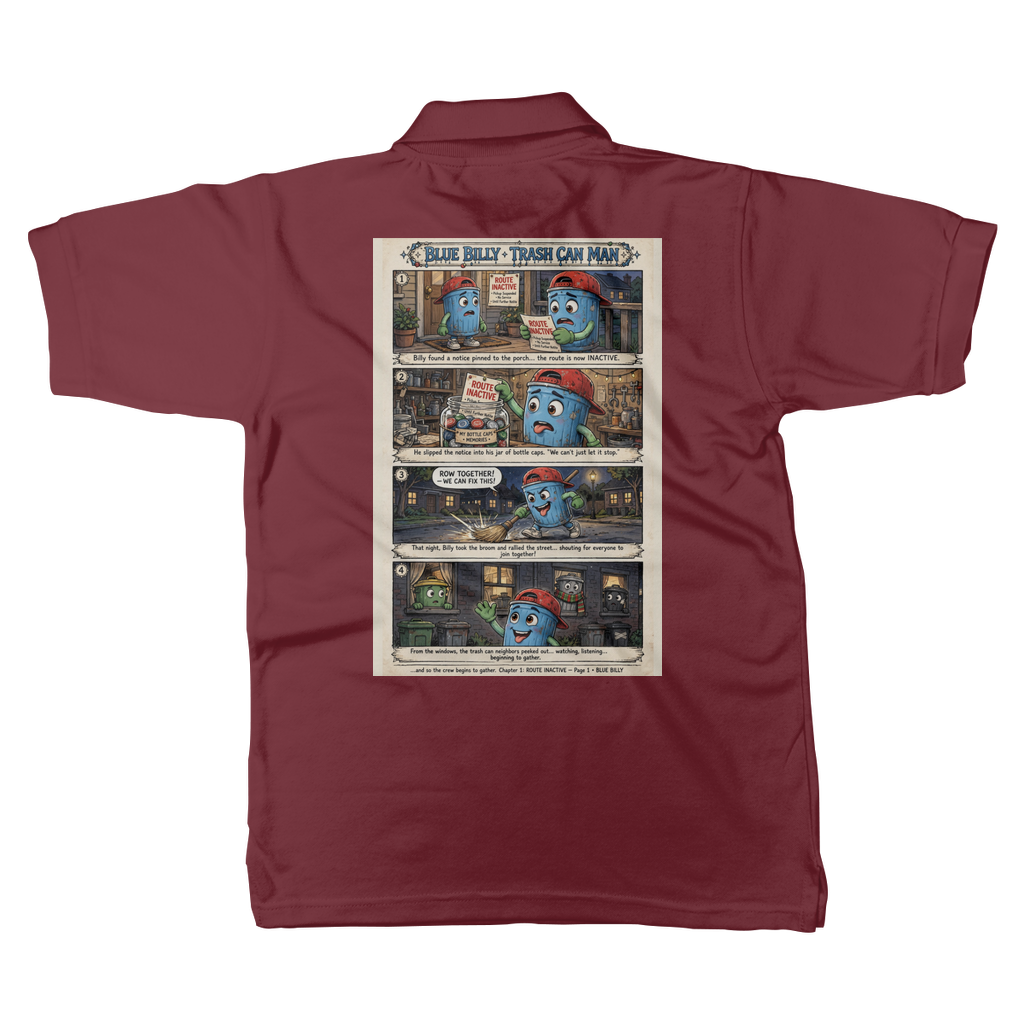 Trash Can Row Classic Adult Polo Shirt