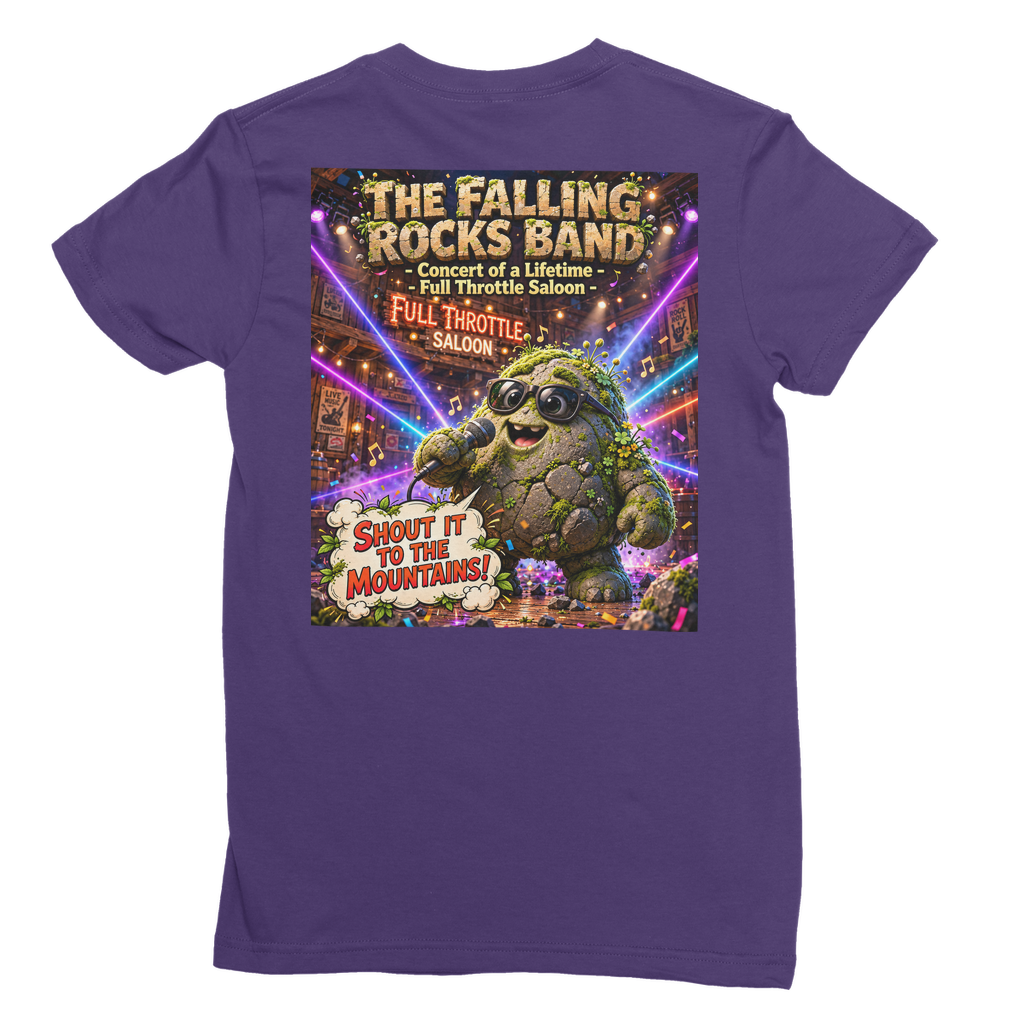 Falling Rocks COllection Premium Jersey Women's T-Shirt