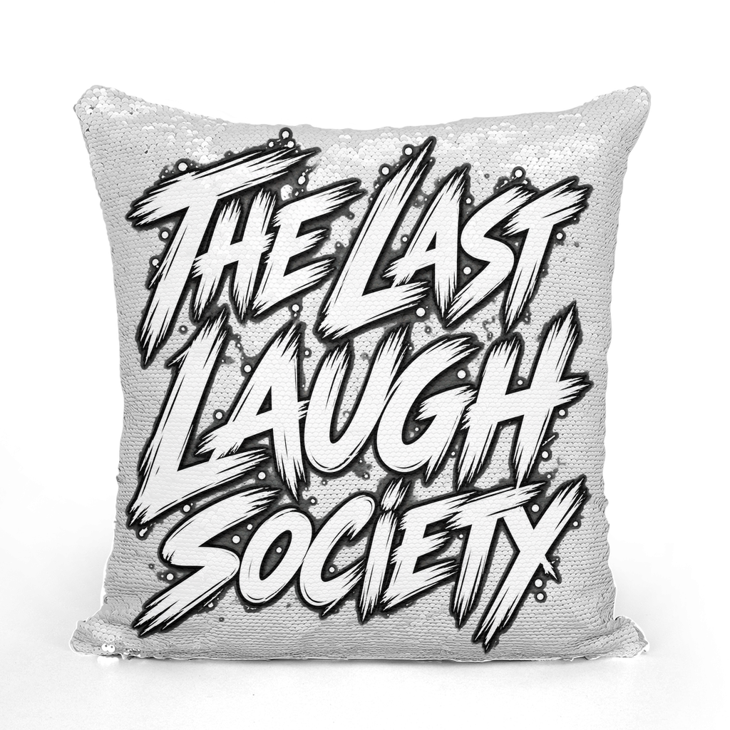 The Last Laugh Society Sequin Cushion Cover