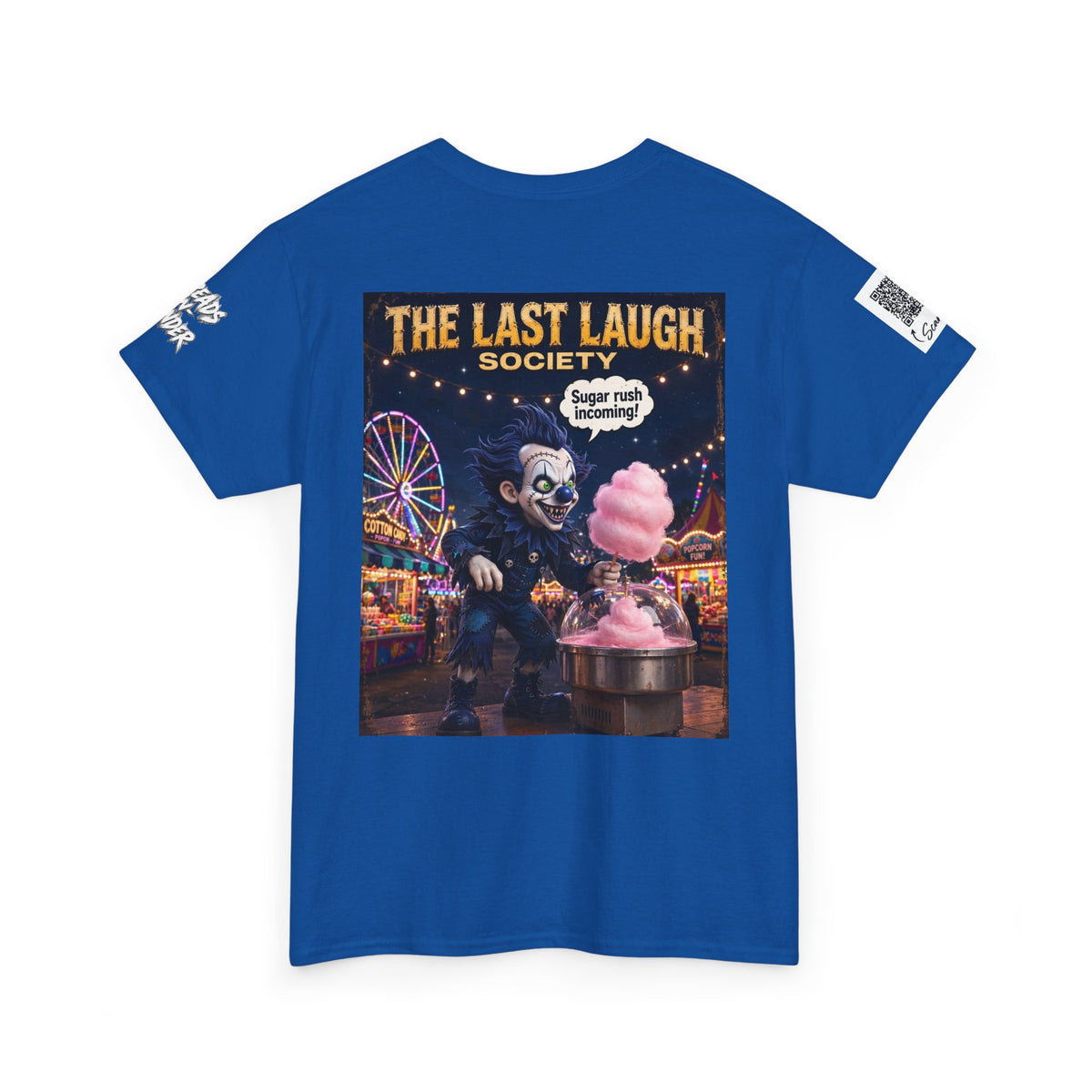 The Last Laugh Society Tee #110 — Carnival Clown Horror Graphic T-Shirt