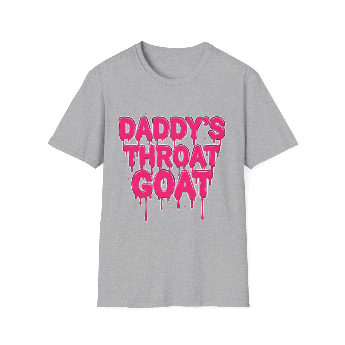 Graphic Tee — "Daddy's Throat" Drip Lettering Shirt