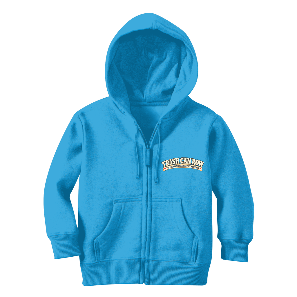 Trash Can Row Classic Kids Zip Hoodie