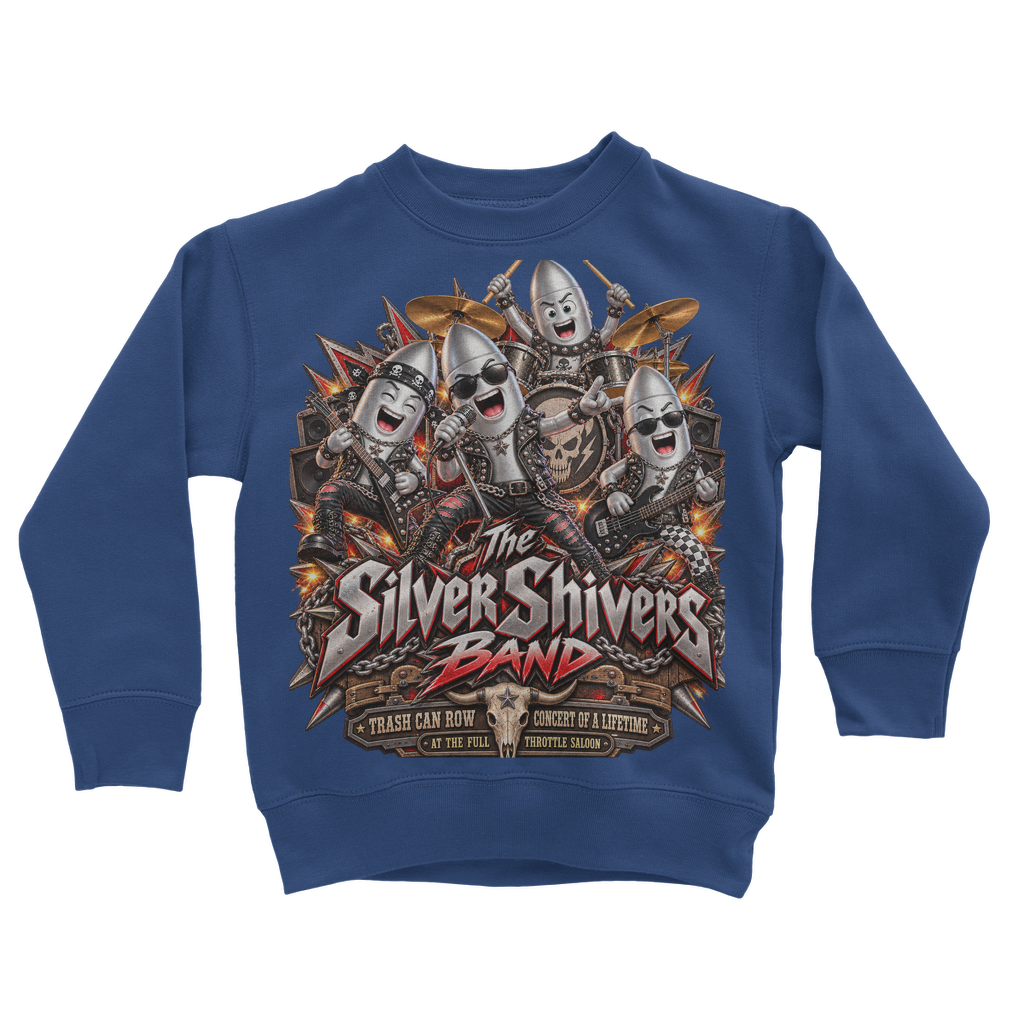 The Silver Shivers Band Classic Kids Sweatshirt