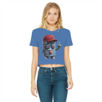 ANGRY CAN MAN 3.0 Classic Women's Cropped Raw Edge T-Shirt