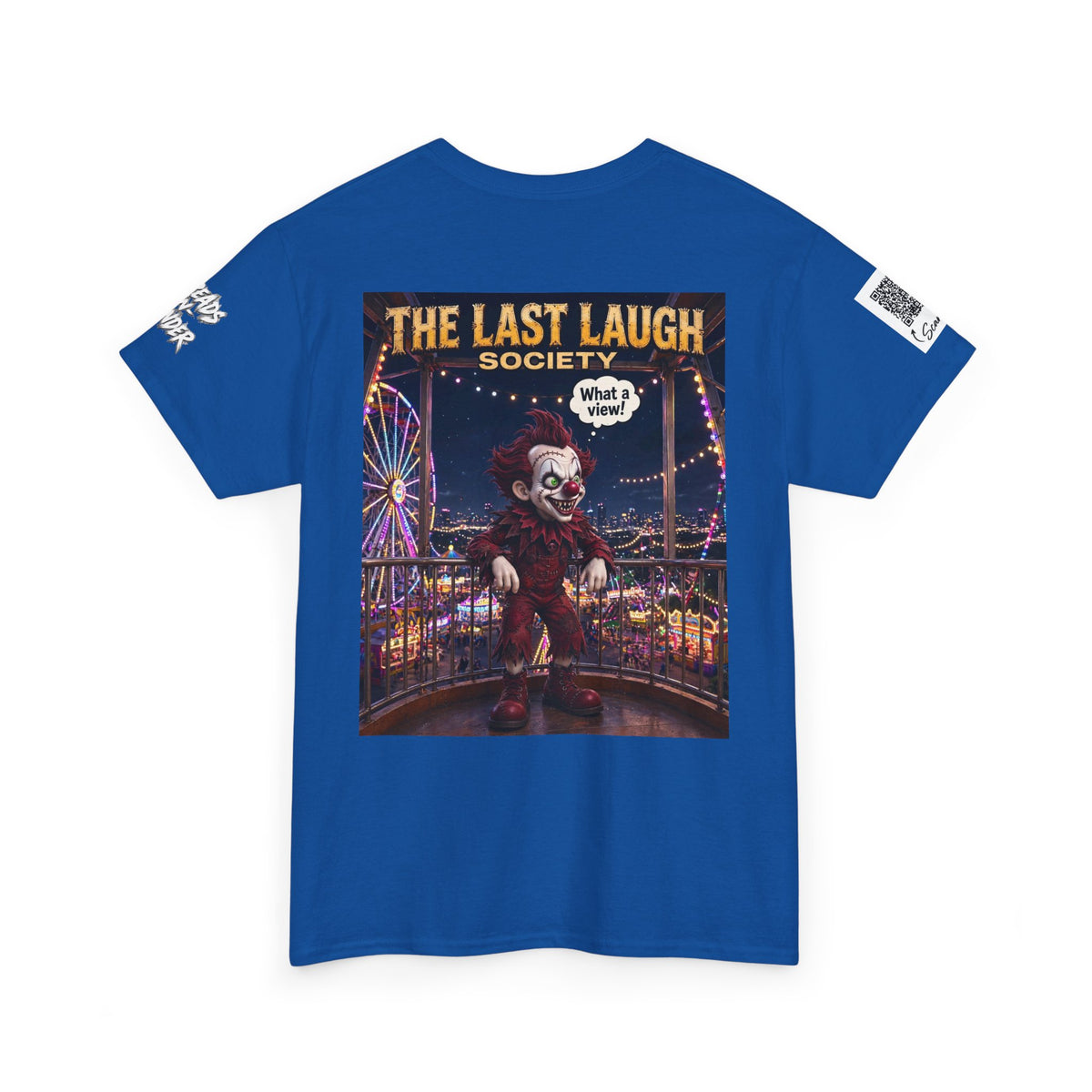 The Last Laugh Society Tee #101 — Carnival Clown Horror Graphic T-Shirt