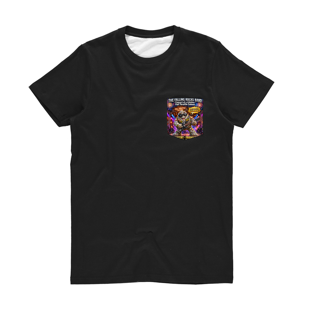 Falling Rocks Collection Classic Sublimation Pocket T-Shirt