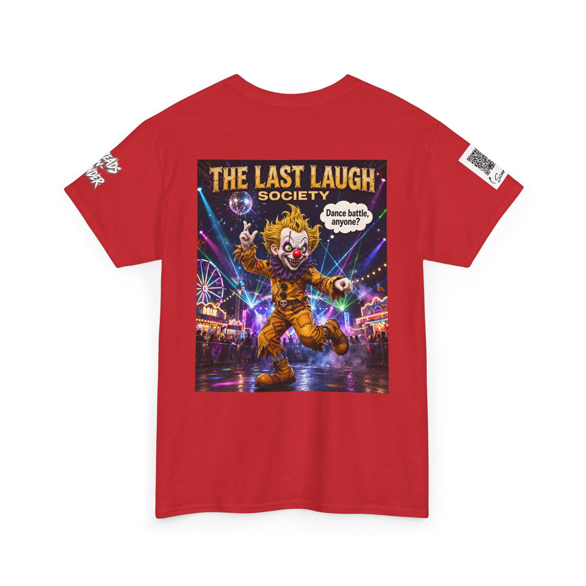 The Last Laugh Society Tee #152 — Carnival Clown Horror Graphic T-Shirt