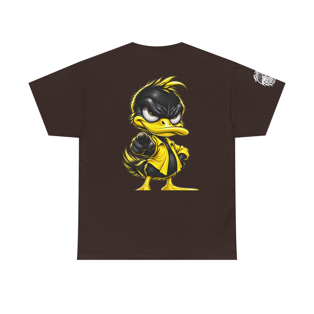 Yellow Rebel Duck Character Back Graphic Tee