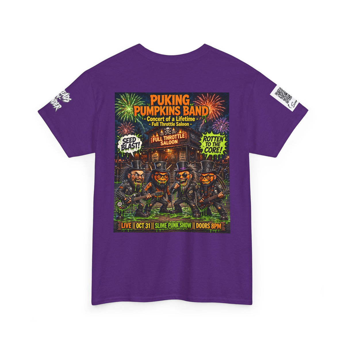 The Puking Pumpkins Band #5 — Concert of Life - Horror Graphic T-Shirt