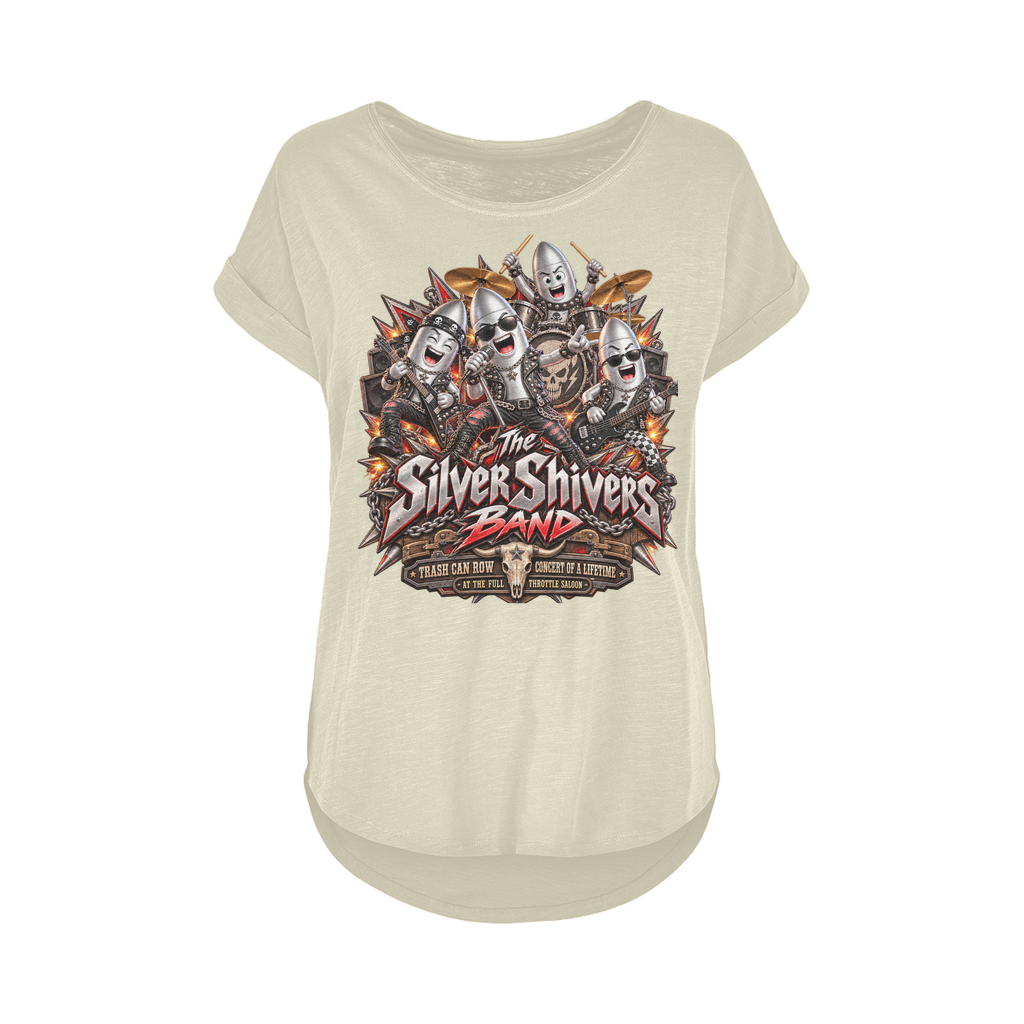 The Silver Shivers Band Women's Long Slub T-Shirt XS-5XL