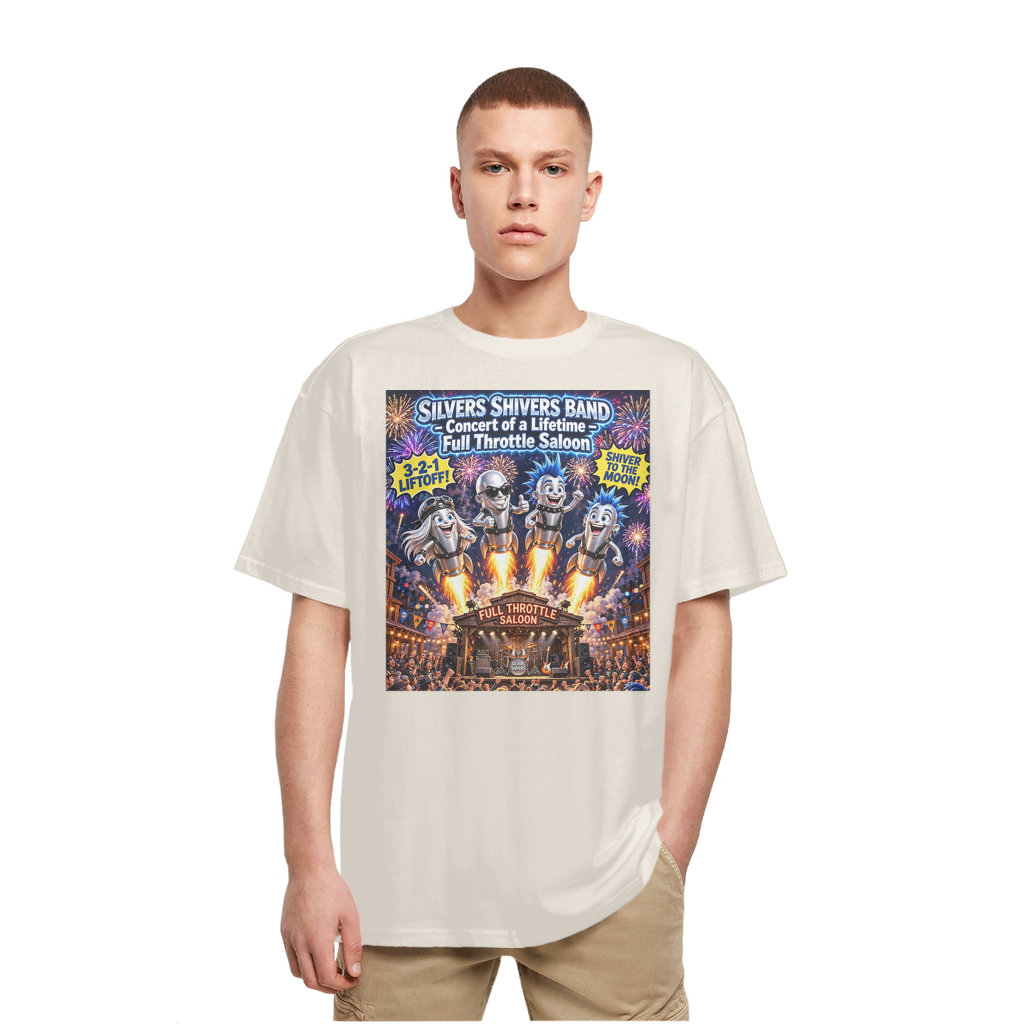 The Silver Shivers Band Heavy Oversized T-Shirt