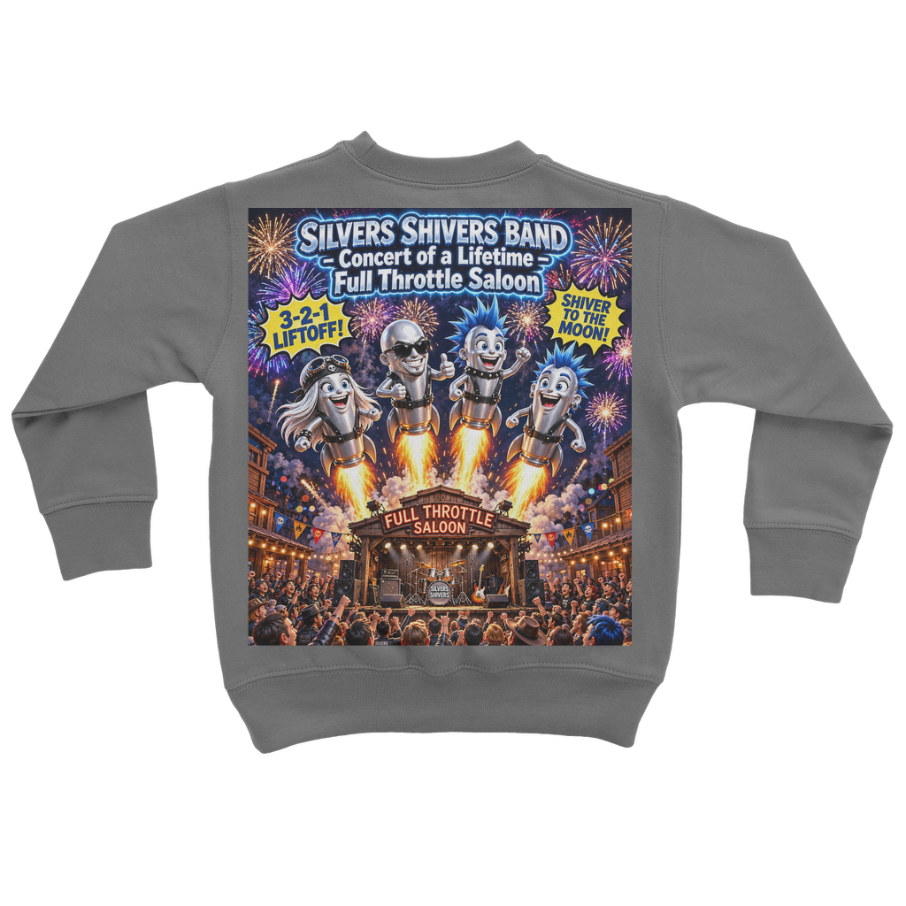 The Silver Shivers Band Classic Kids Sweatshirt