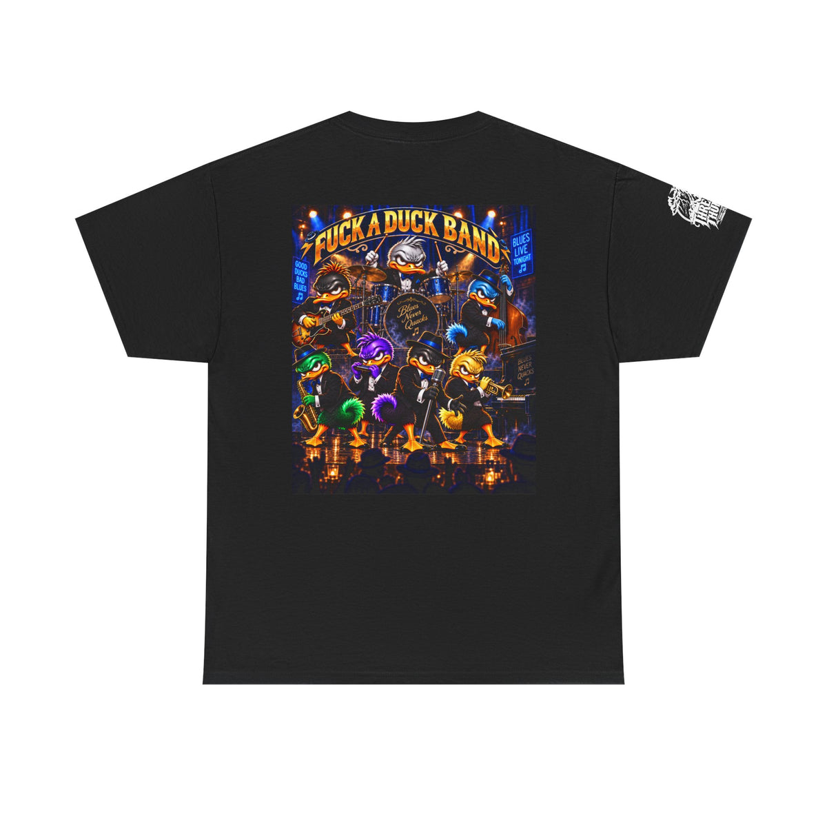 Blues Live Tonight — FUCK A DUCK BAND Back Graphic Tee