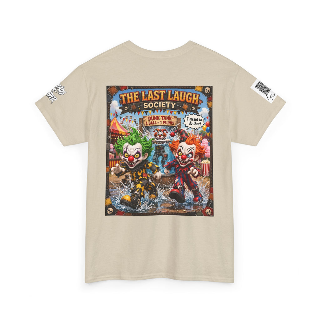 The Last Laugh Society Tee #131 — Carnival Clown Horror Graphic T-Shirt