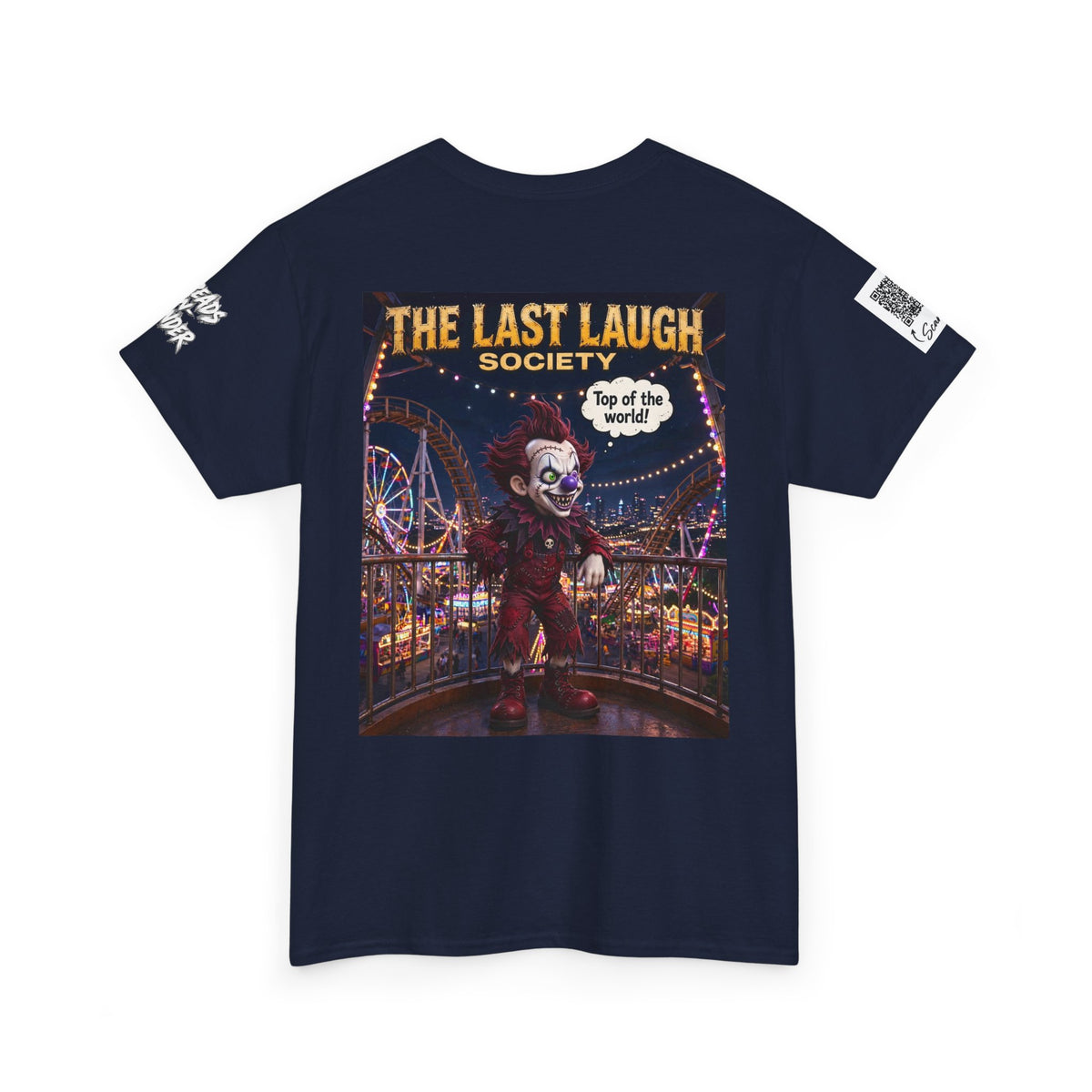 The Last Laugh Society Tee #111 — Carnival Clown Horror Graphic T-Shirt