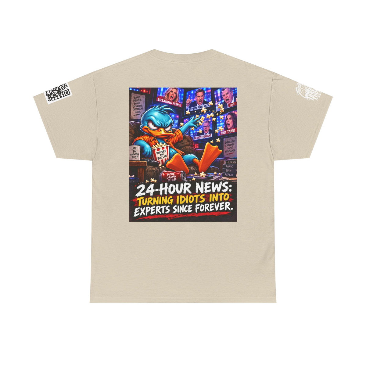 24-Hour News — Turning Idiots Into Experts Back Graphic Tee