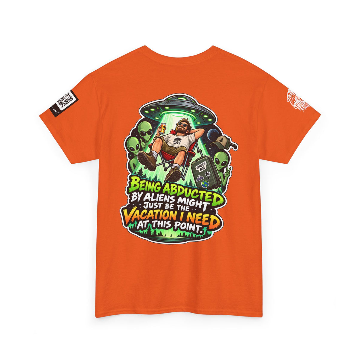 Alien Abduction Is the Vacation I Need Back Graphic Tee