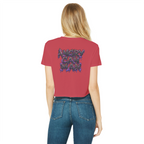 ANGRY CAN MAN 3.0 Classic Women's Cropped Raw Edge T-Shirt