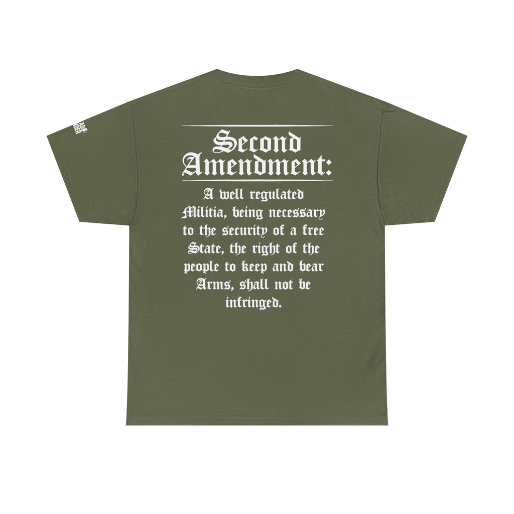 Second Amendment T-Shirt — Constitution Quote Flag Tee