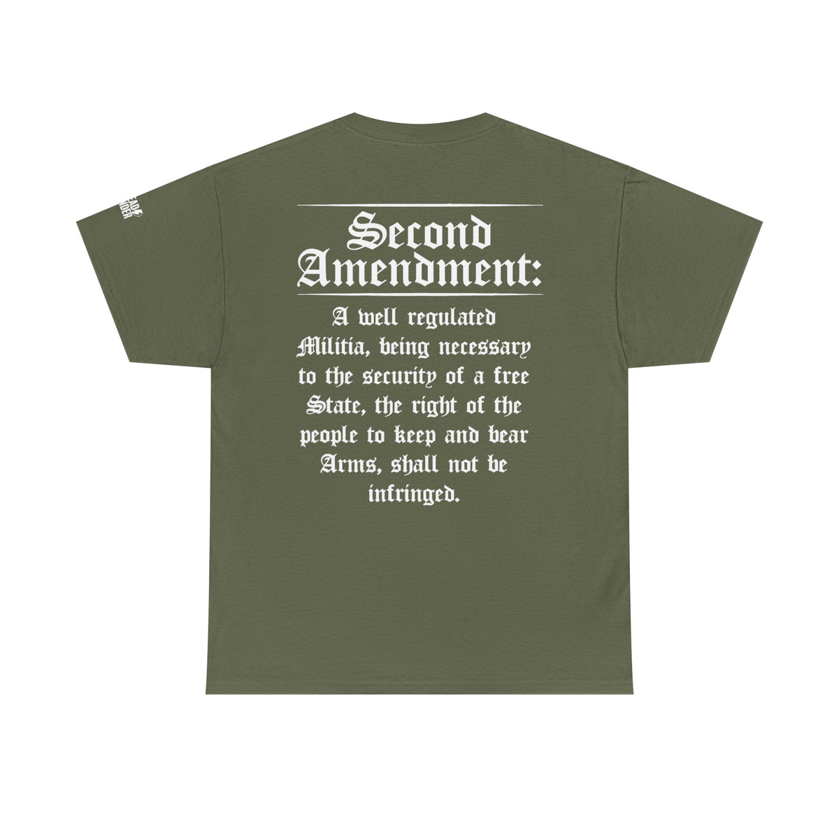Second Amendment T-Shirt — Constitution Quote Flag Tee