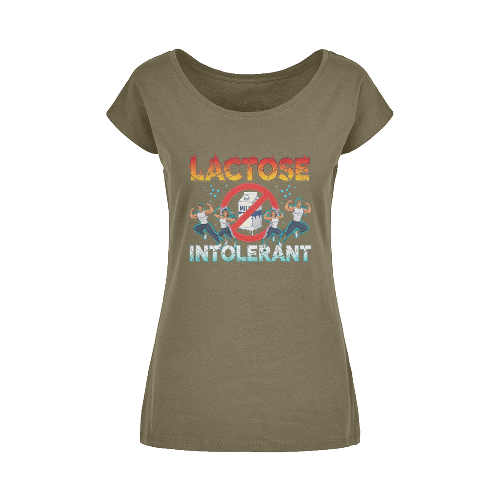 AOB Wide Neck Womens T-Shirt XS-5XL