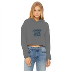 ANGRY CAN MAN 2.0 Ladies Cropped Raw Edge Hoodie
