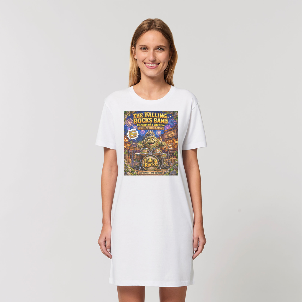 Falling Rocks COllection Organic T-Shirt Dress