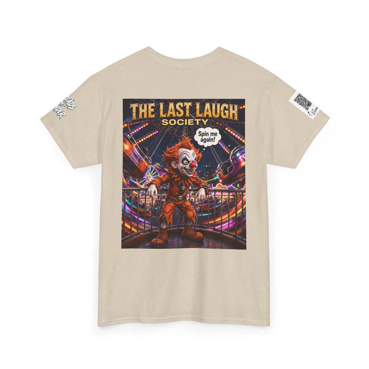 The Last Laugh Society Tee #163 — Carnival Clown Horror Graphic T-Shirt