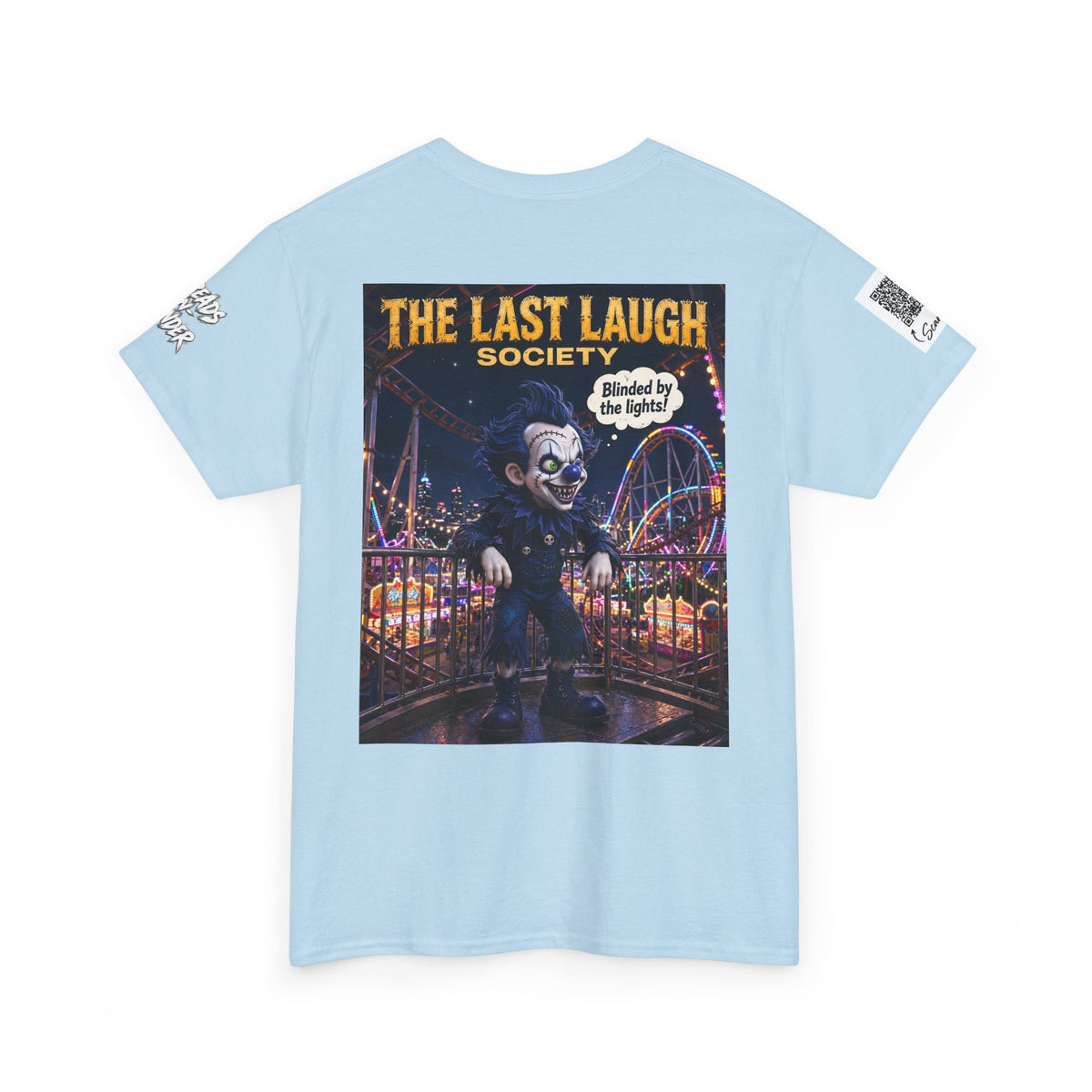 The Last Laugh Society Tee #106 — Carnival Clown Horror Graphic T-Shirt