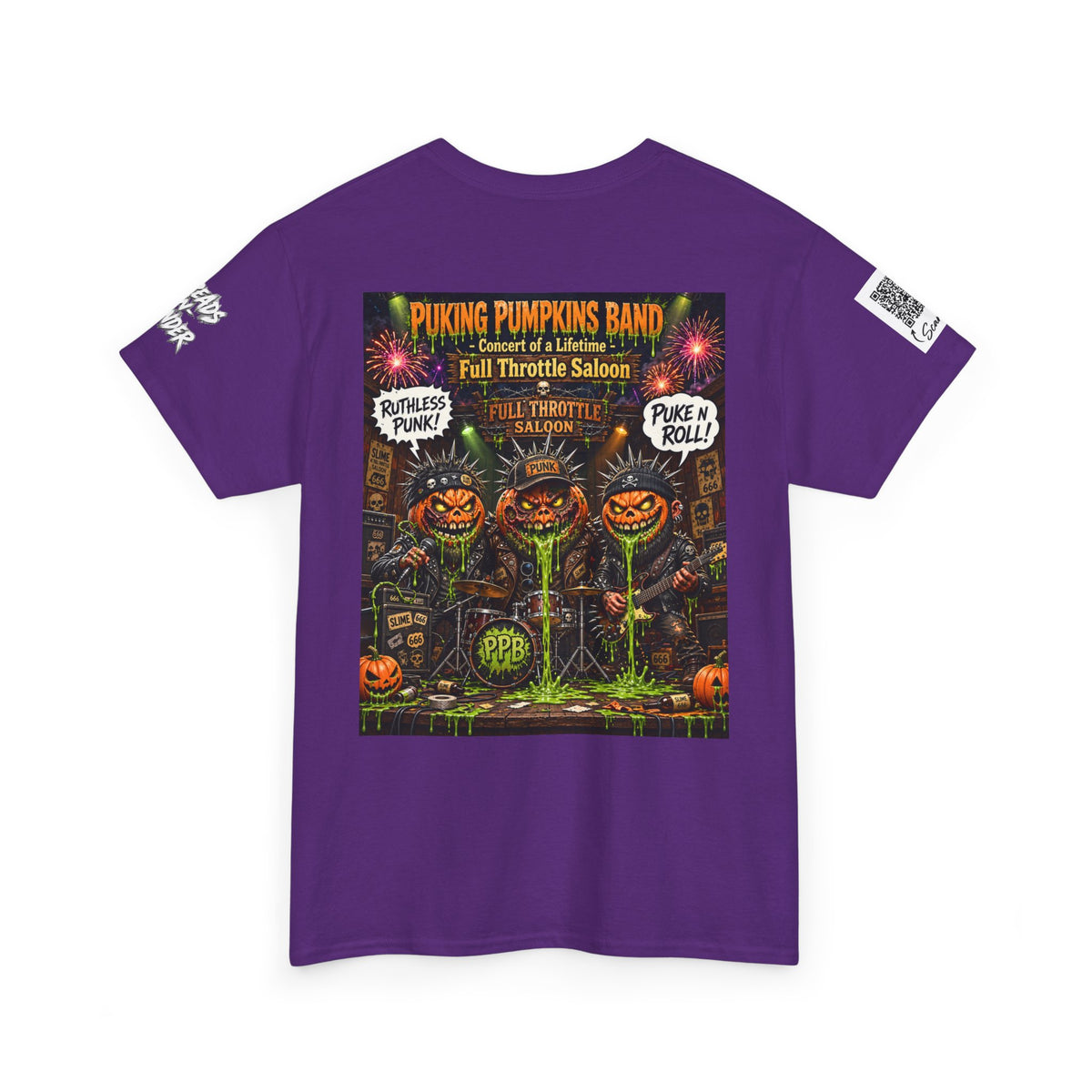 The Puking Pumpkins Punks #8 — Concert of Life - Horror Graphic T-Shirt