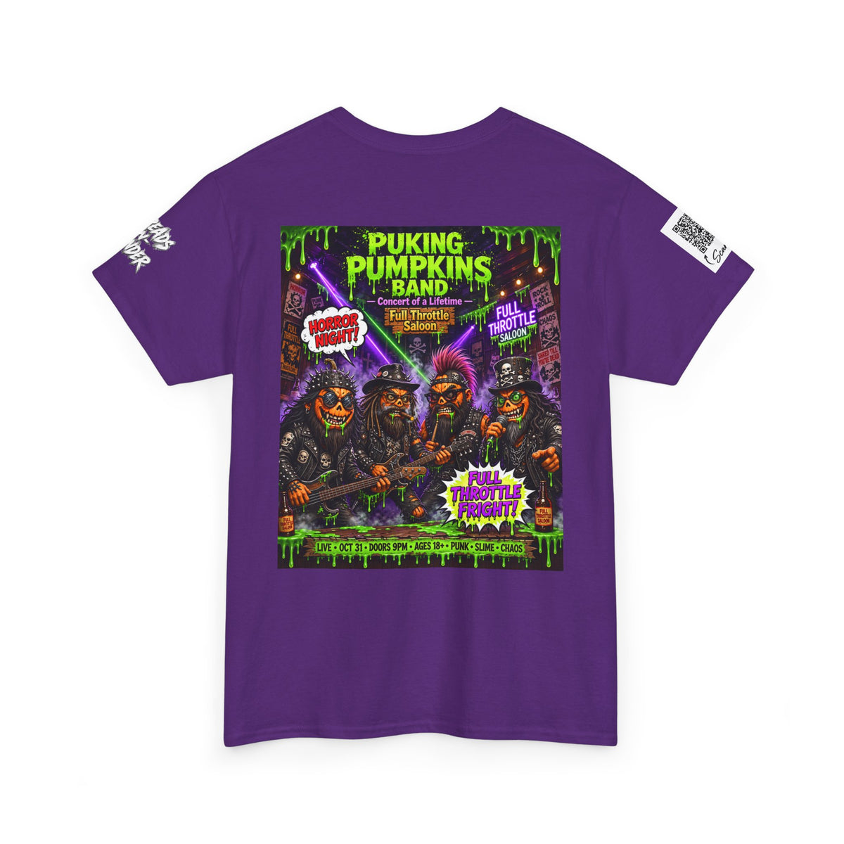 The Puking Pumpkins Punks #7 — Concert of Life - Horror Graphic T-Shirt